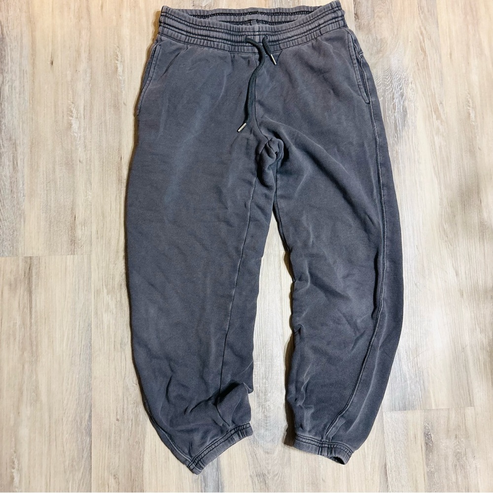 Aerie Sweatpants Charcoal Grey size XS cuffed pant legs